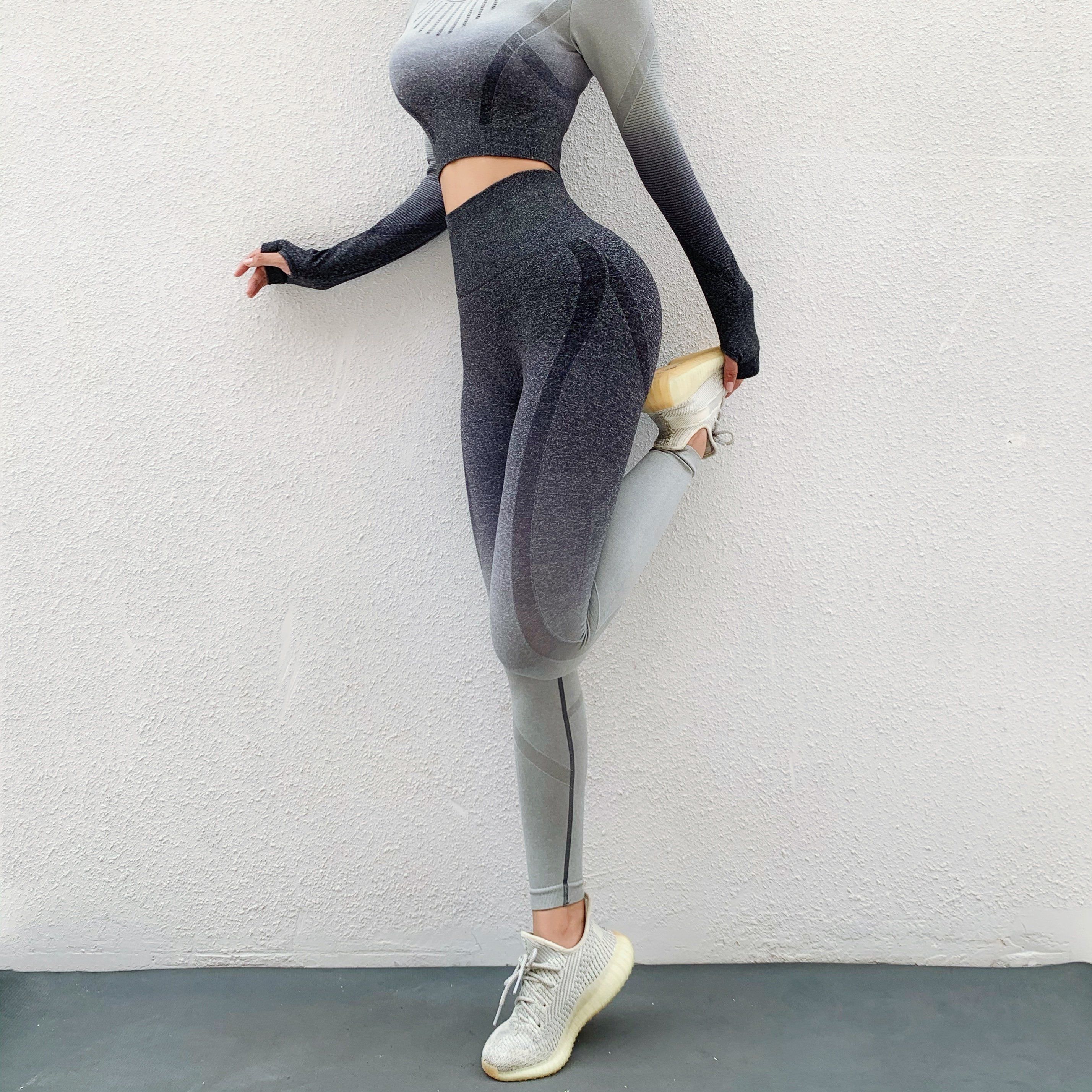 Ombre Striped Leggings