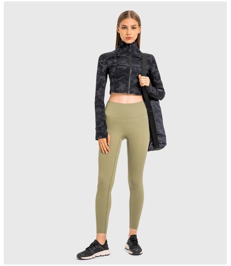 Zipper Running Crop Top