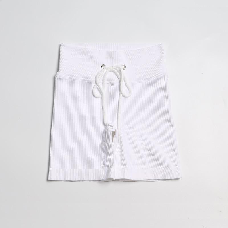 High Waist String Shorts