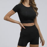 Seamless Yoga Set - Shorts + Top